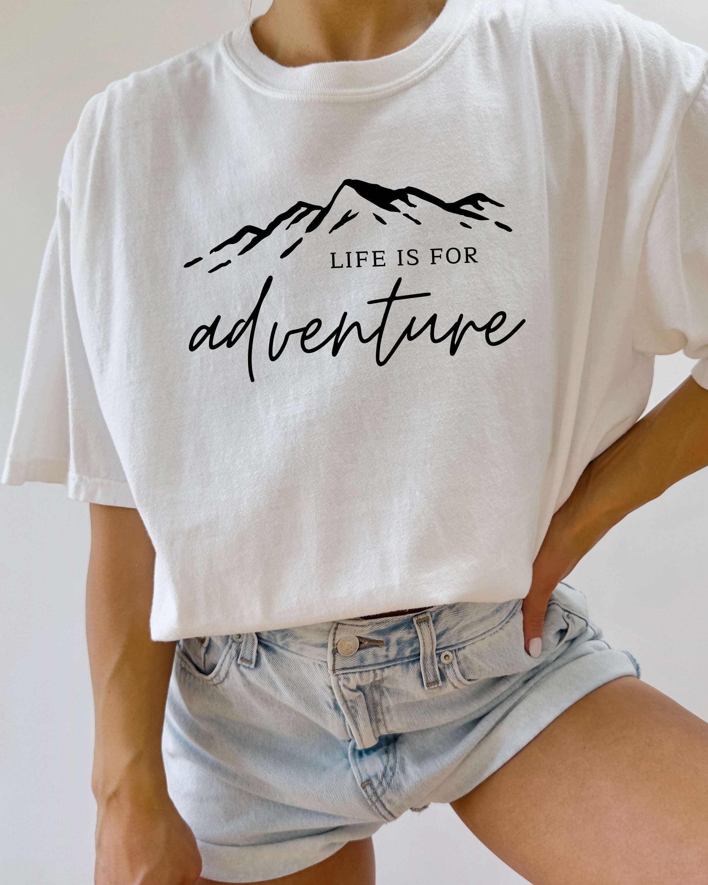 Life is for Adventure Camping Hiking Comfort Colors T Shirt