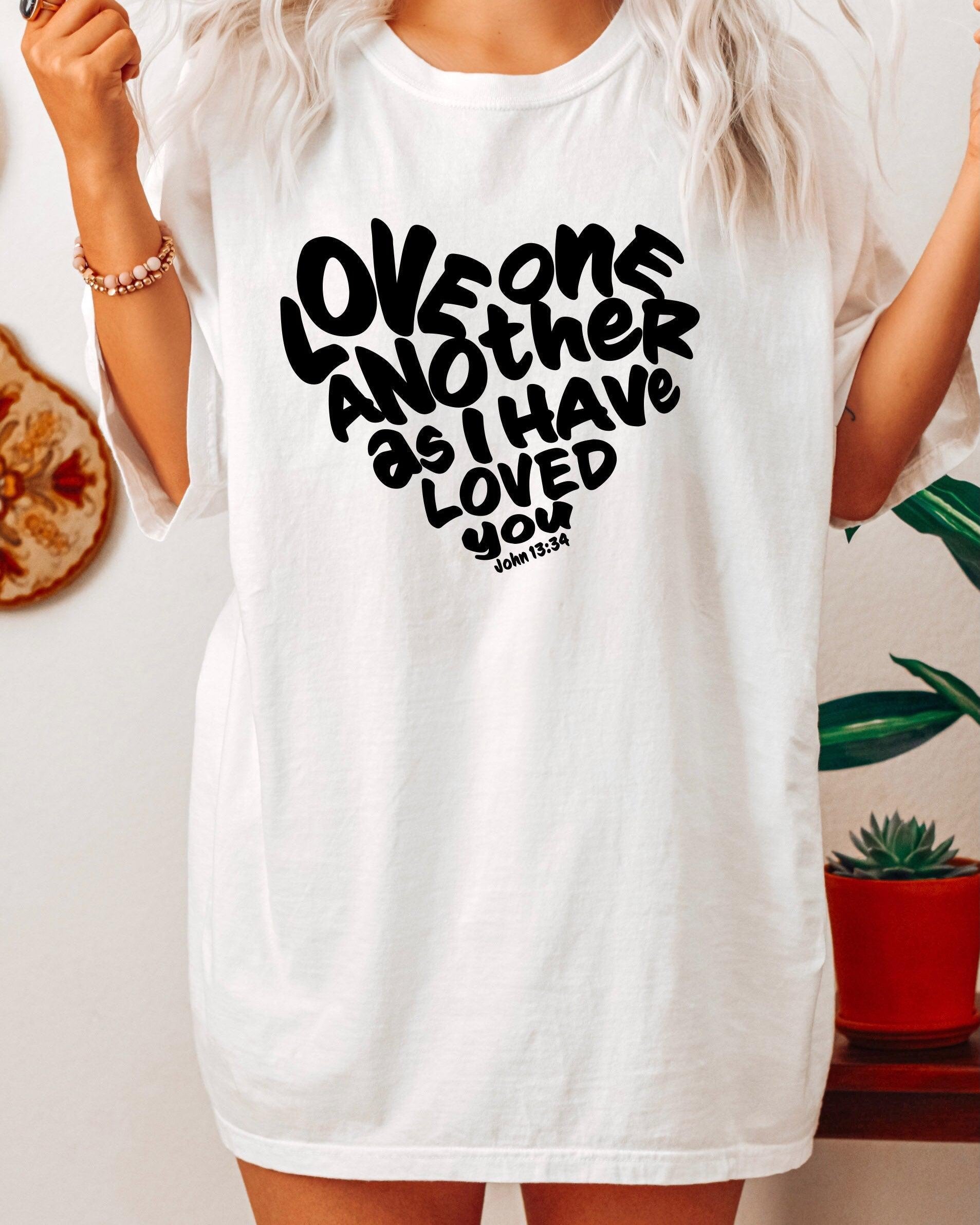 Love One another Christian Comfort Colors T Shirt