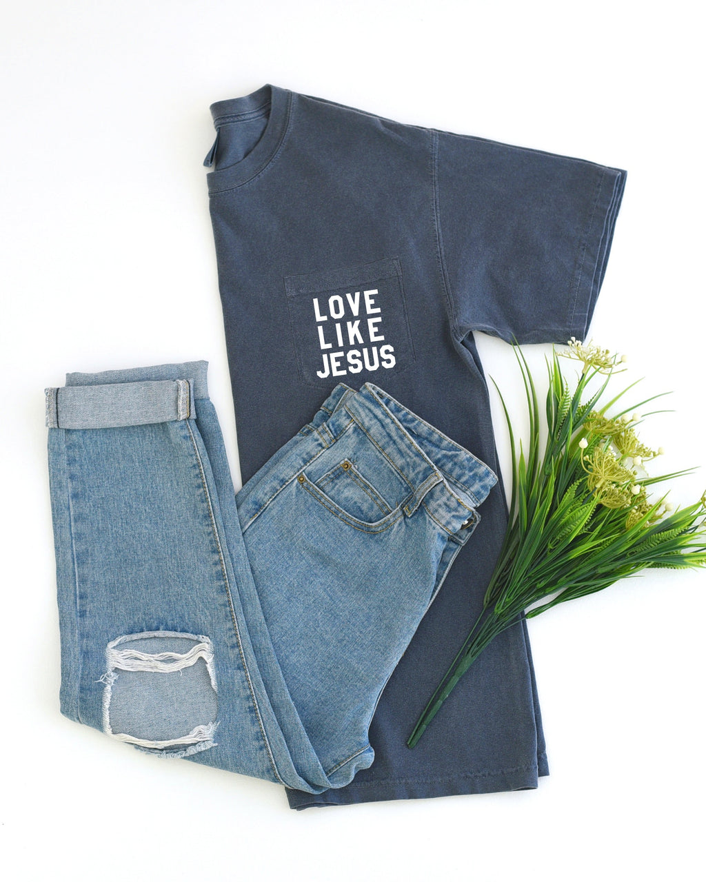 Love like Jesus Comfort Colors Pocket T Shirt | Pro life, Christian shirt