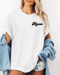 Mama Comfort Colors Graphic Tees (Groovy Left Chest)