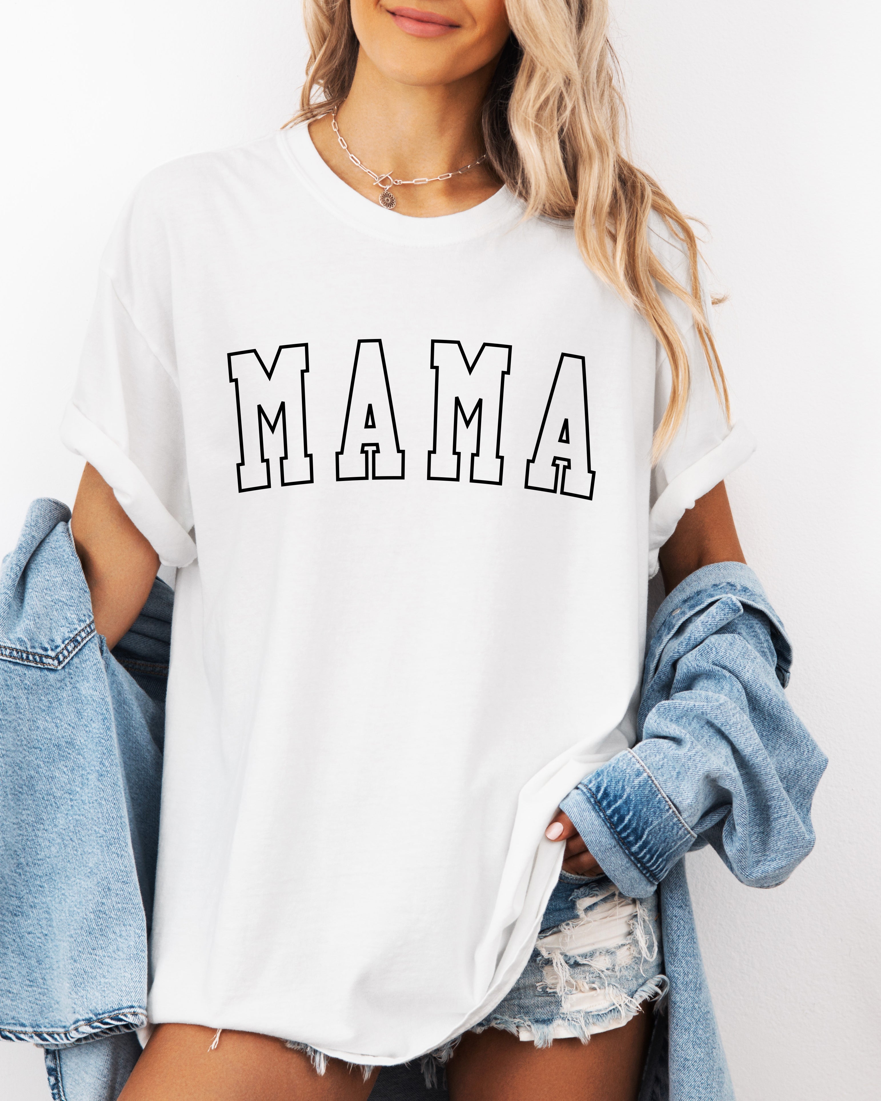 Mama Comfort Colors Graphic Tees (Outlined Font)