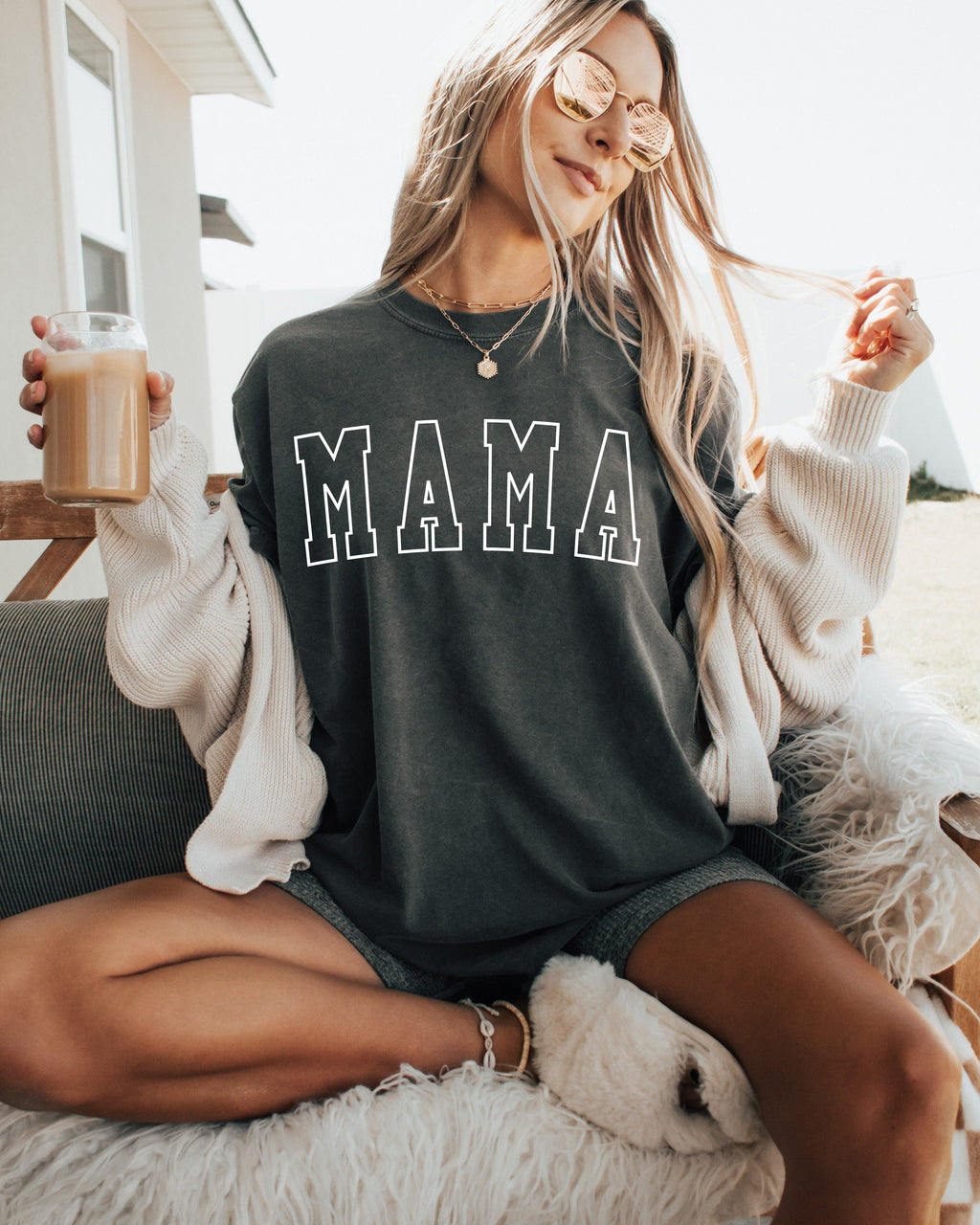 Mama Comfort Colors Graphic Tees (Outlined Font)