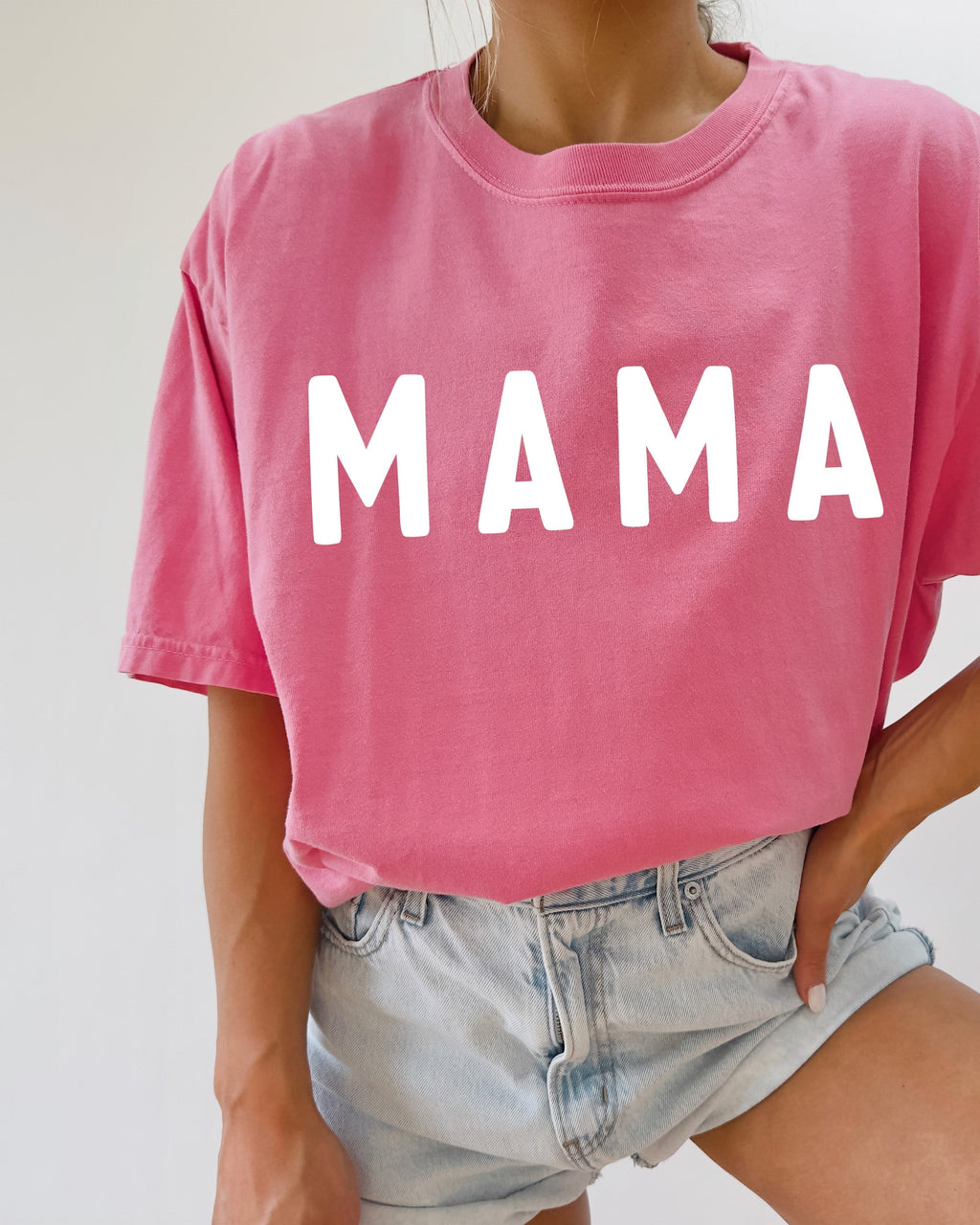 Mama Comfort Colors Graphic Tees (Round Font)