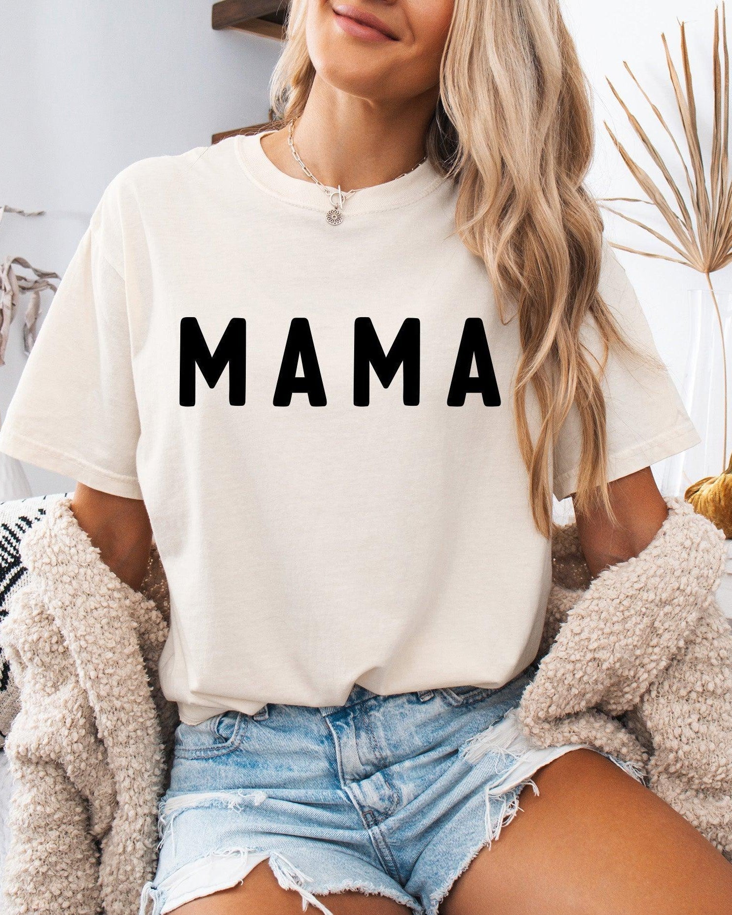 Mama Comfort Colors Graphic Tees (Round Font)