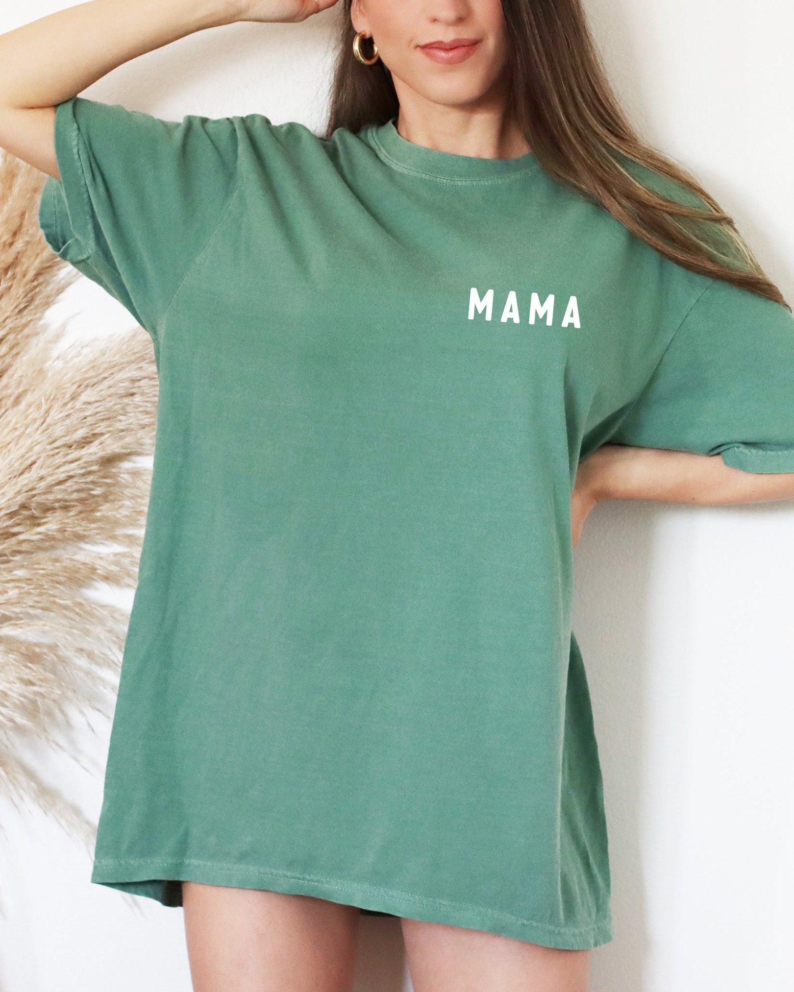 Mama Comfort Colors Graphic Tees (Round Font Corner)