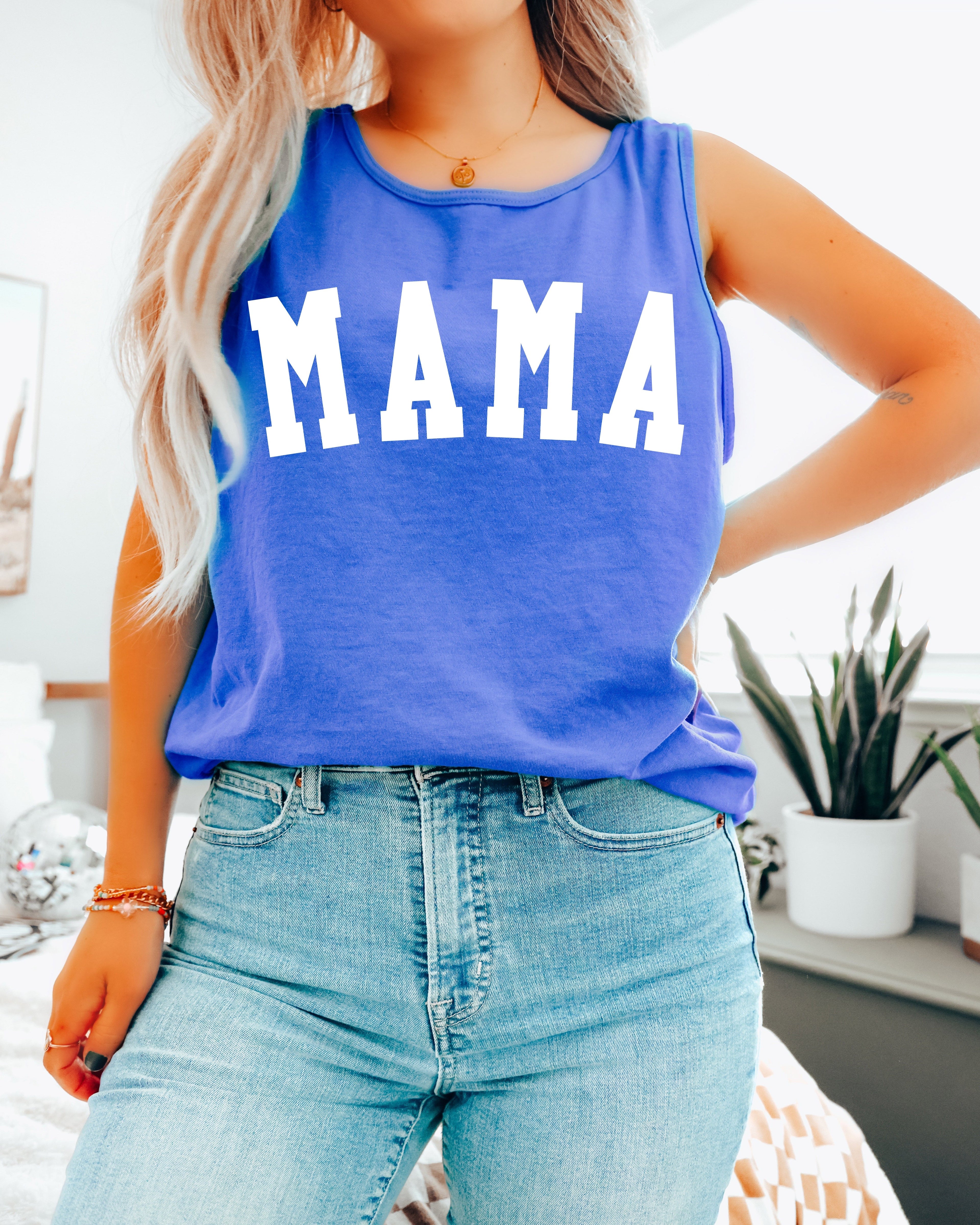 Mama Comfort Colors Tank Top (Condensed)