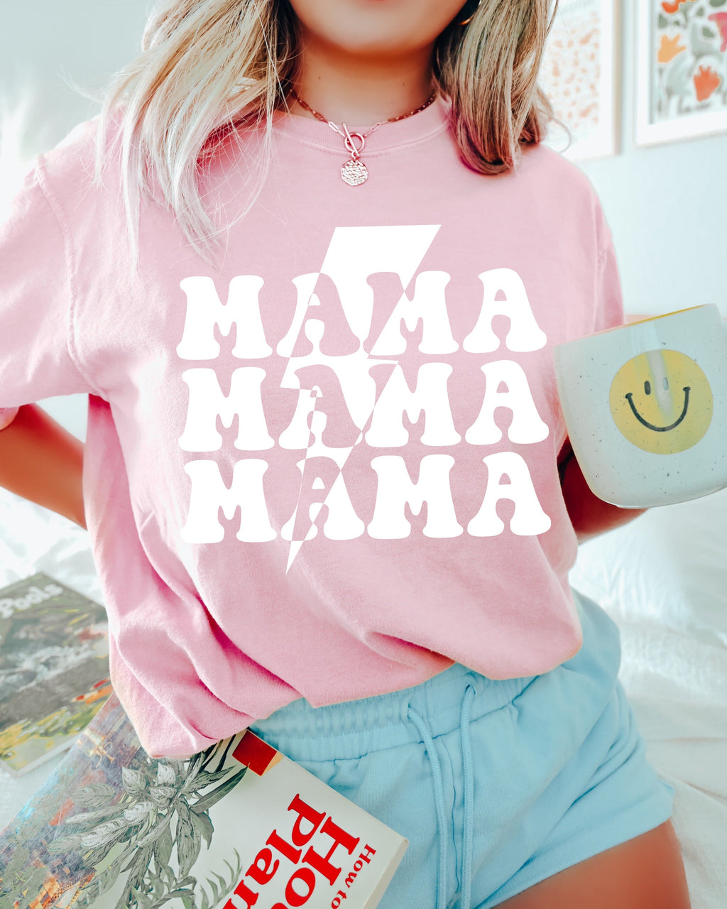 Mama Lightning Comfort Colors T Shirt