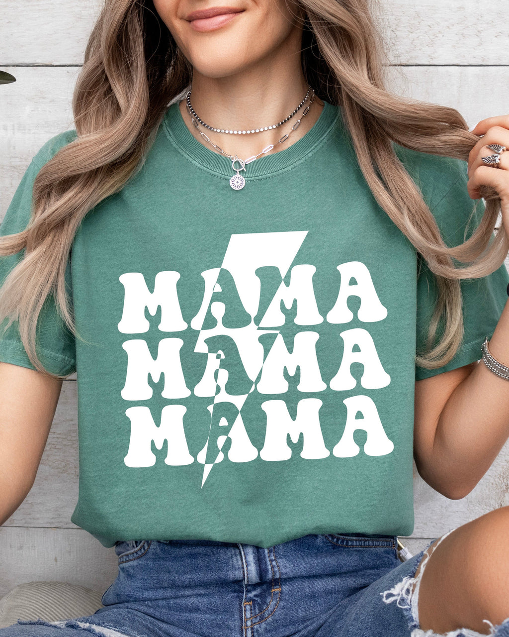Mama Lightning Comfort Colors T Shirt
