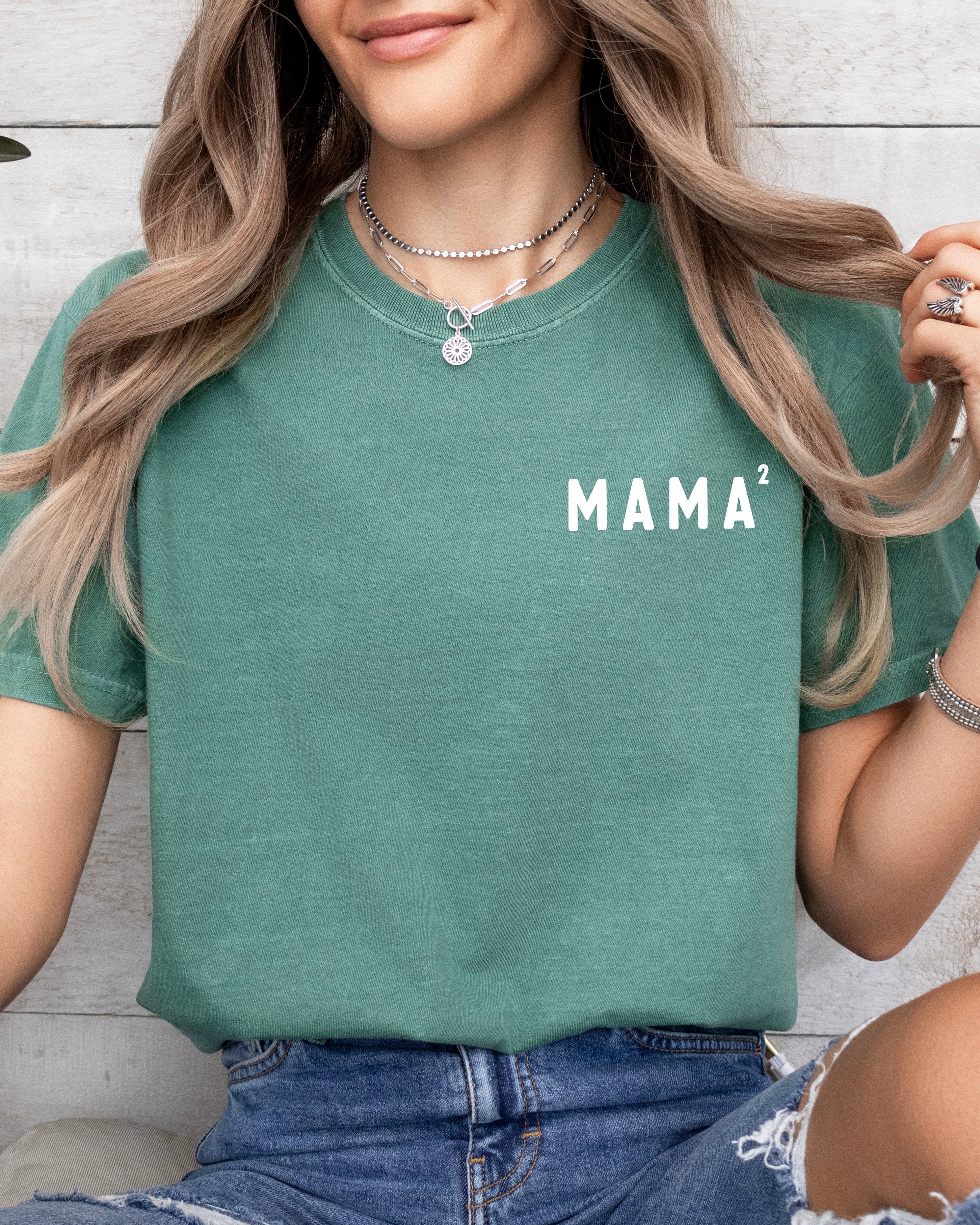 Mama Of 2 Comfort Colors Graphic Tees