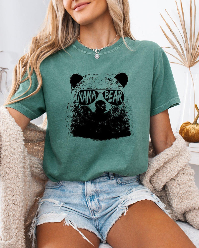Mamabear Mama Bear Garment Dyed T Shirt