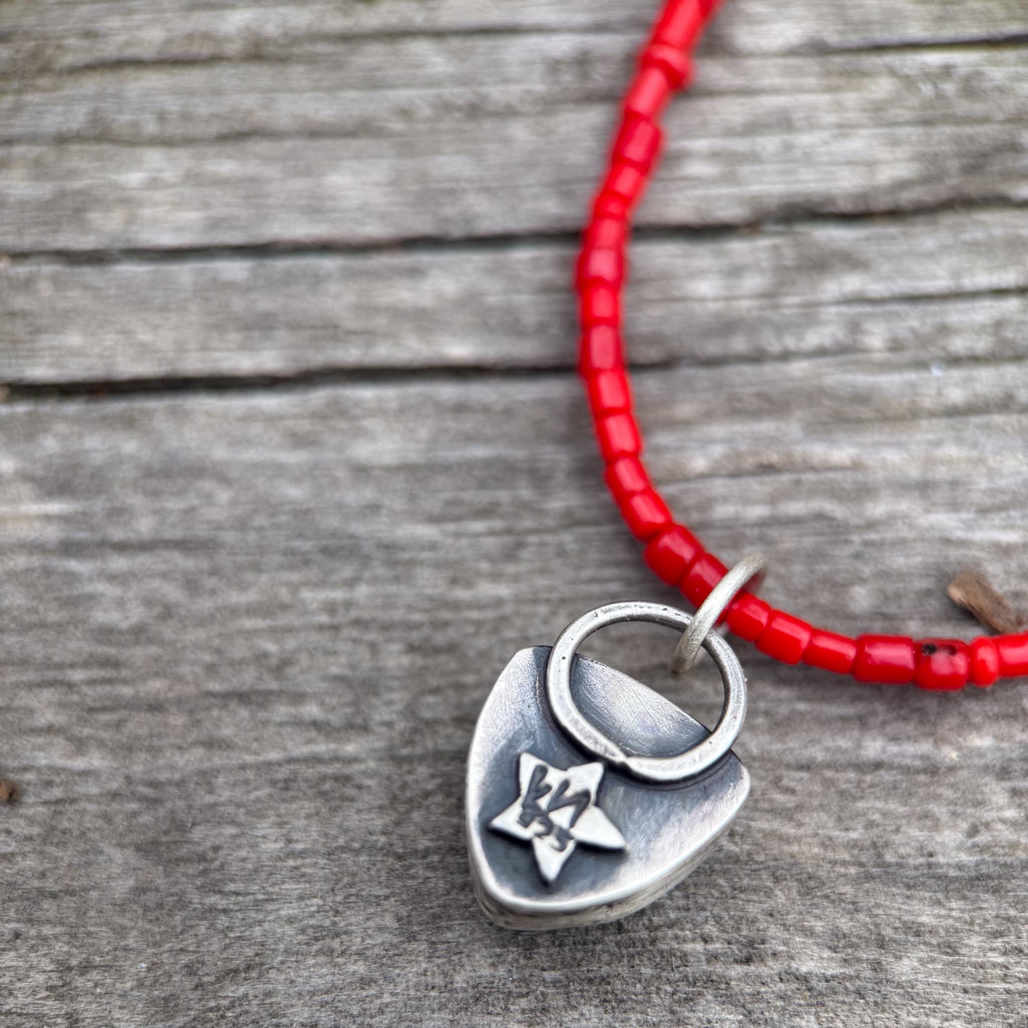 Carry Necklace | African Trade + Sterling Silver + Hubei Turquoise