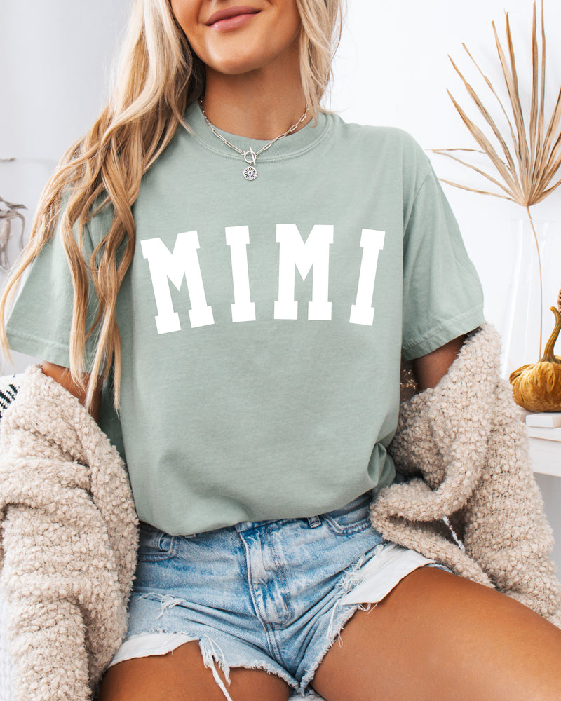 Mimi Grandma Comfort Colors Garment Dyed T Shirt (Condensed font)