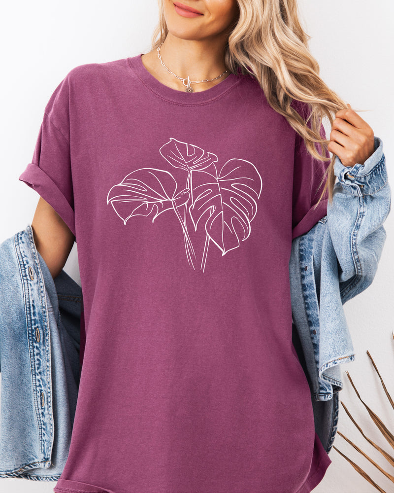 Monstera botanical Comfort Colors T Shirt