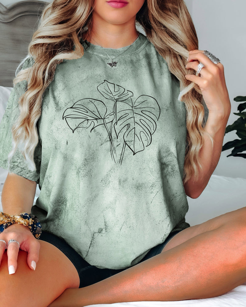 Monstera botanical Comfort Colors T Shirt