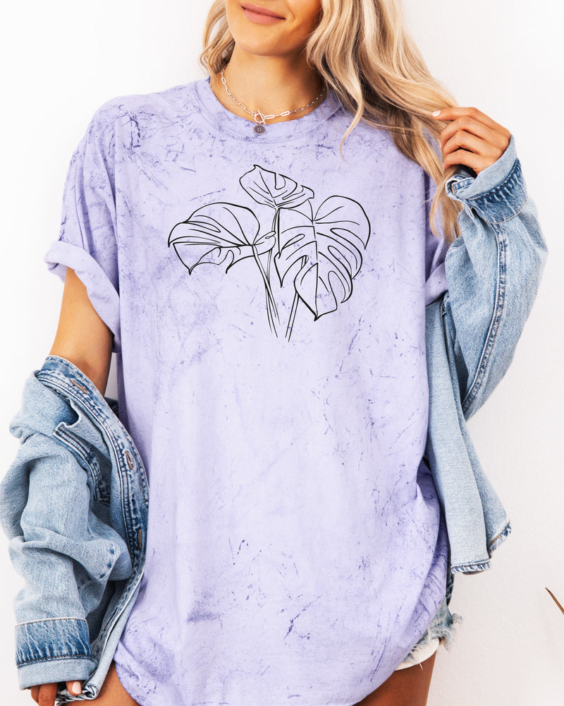 Monstera botanical Comfort Colors T Shirt