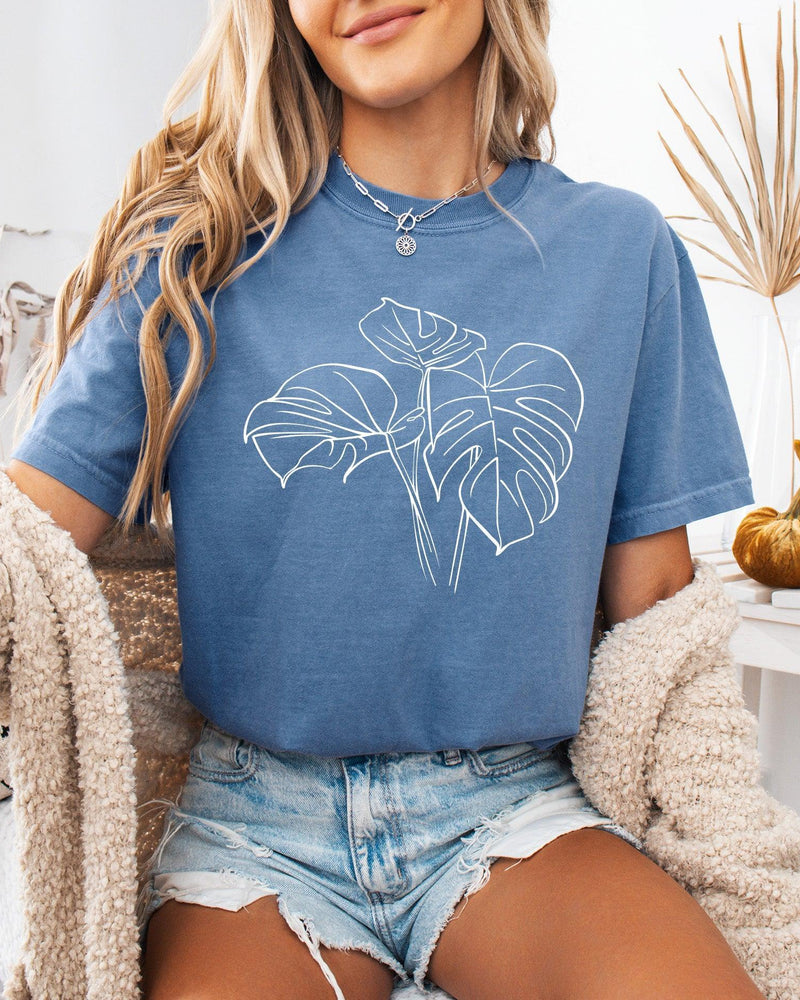 Monstera botanical Comfort Colors T Shirt