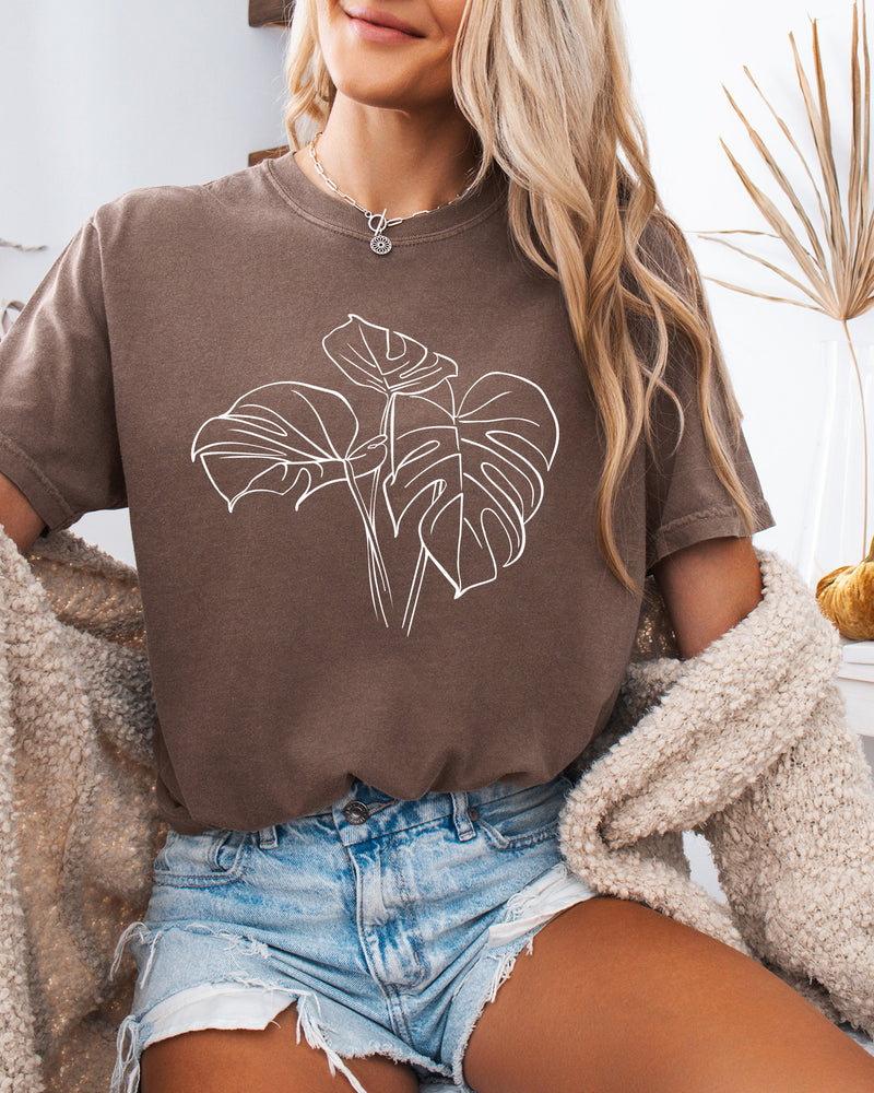 Monstera botanical Comfort Colors T Shirt