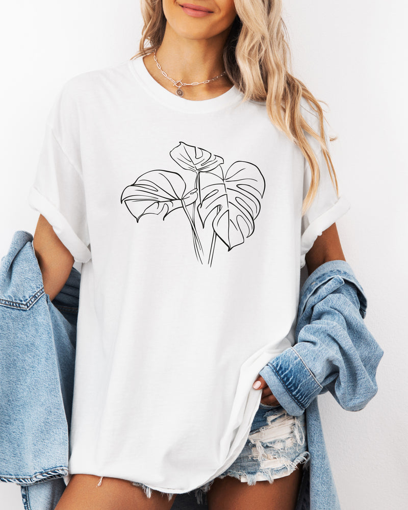 Monstera botanical Comfort Colors T Shirt