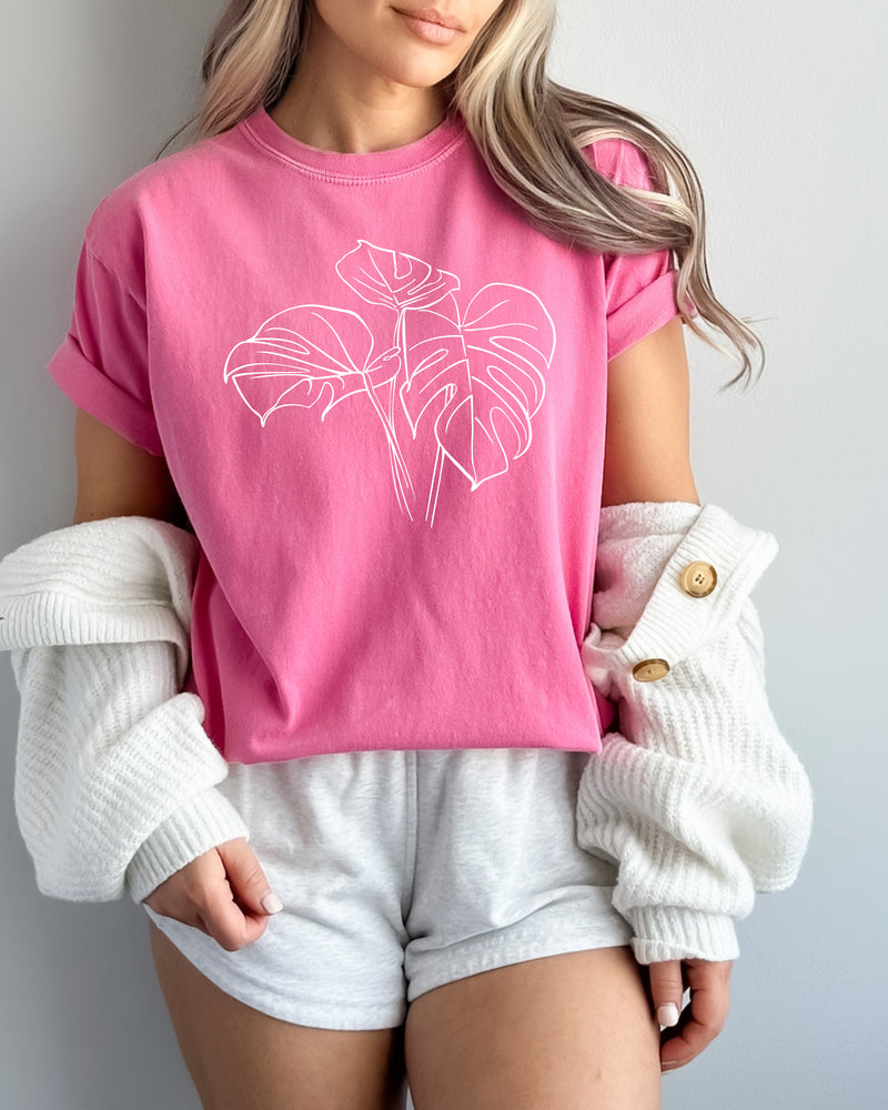 Monstera botanical Comfort Colors T Shirt