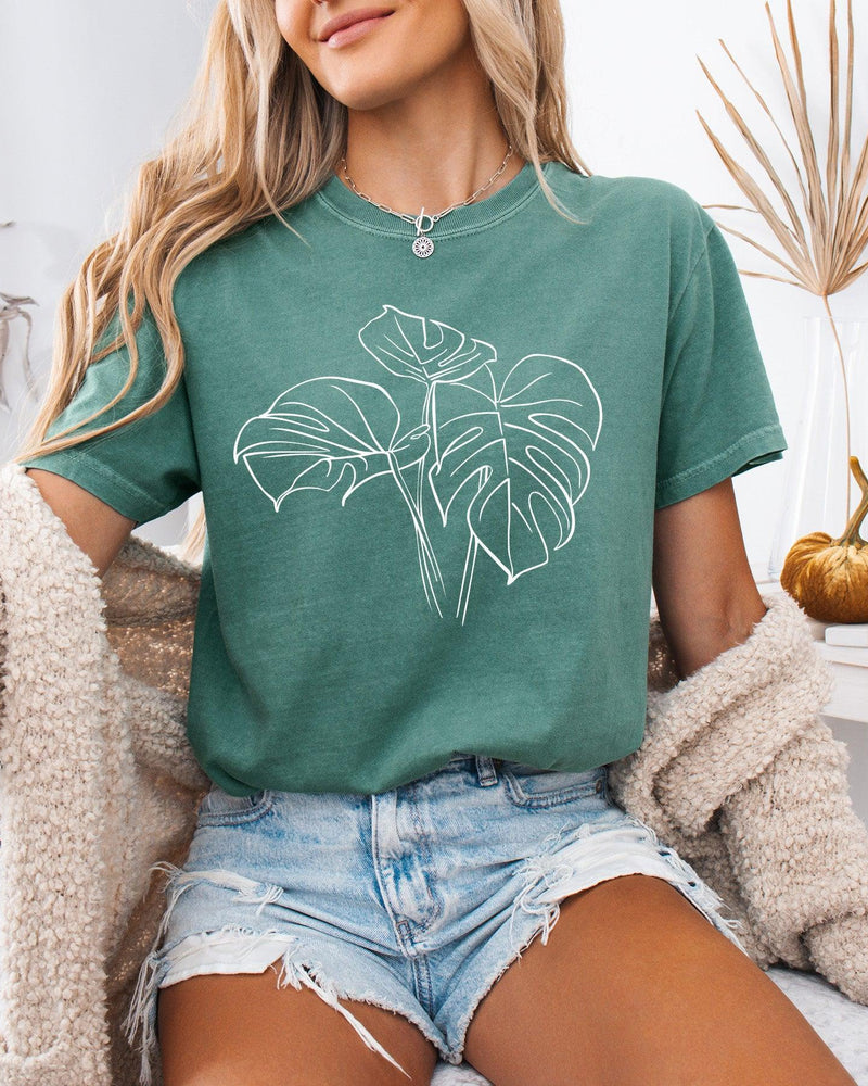 Monstera botanical Comfort Colors T Shirt