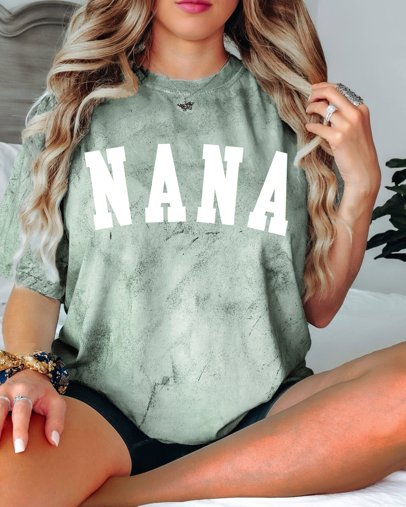Nana Grandma Comfort Colors Garment Dyed T Shirt (Condensed font)