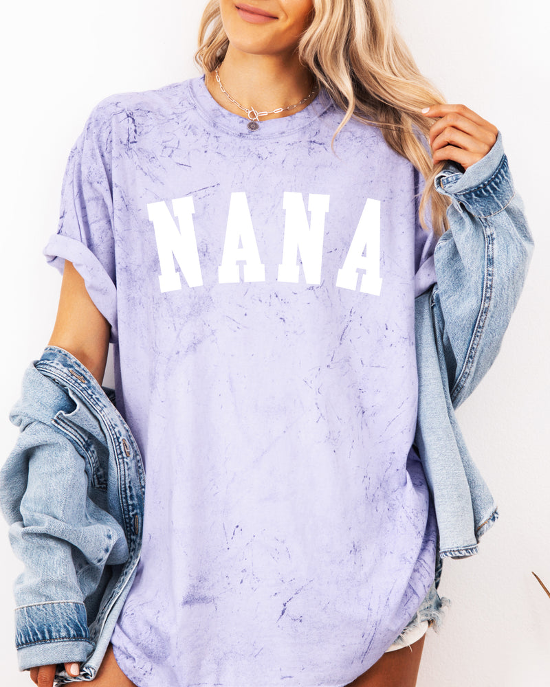 Nana Grandma Comfort Colors Garment Dyed T Shirt (Condensed font)
