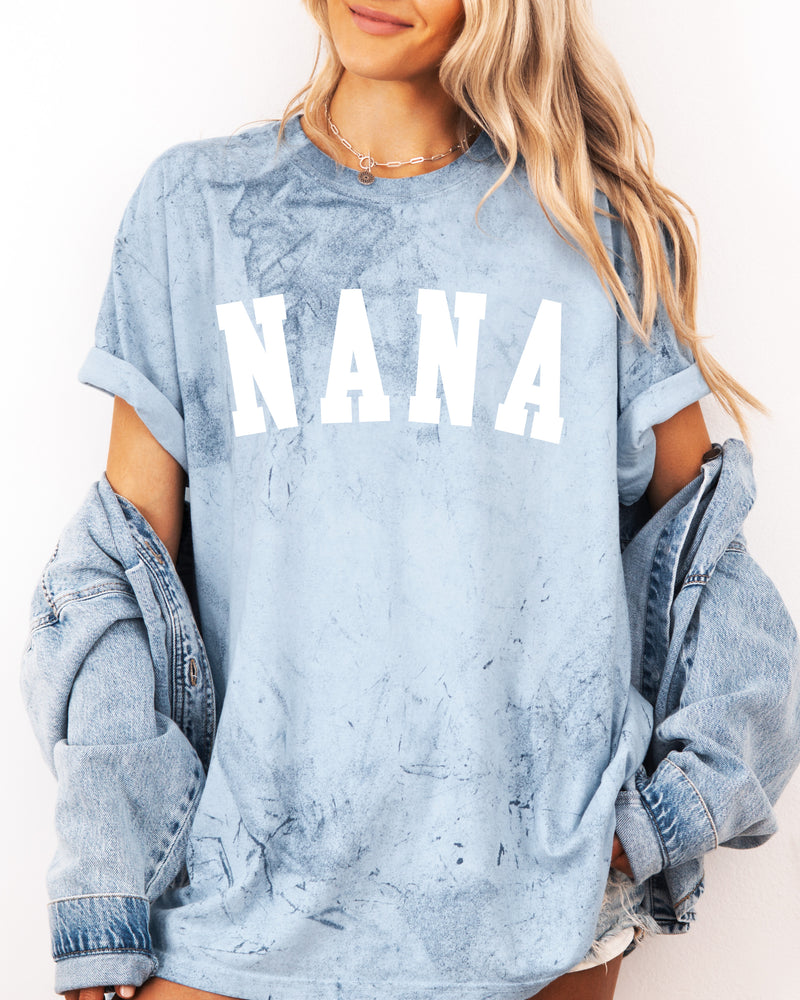 Nana Grandma Comfort Colors Garment Dyed T Shirt (Condensed font)