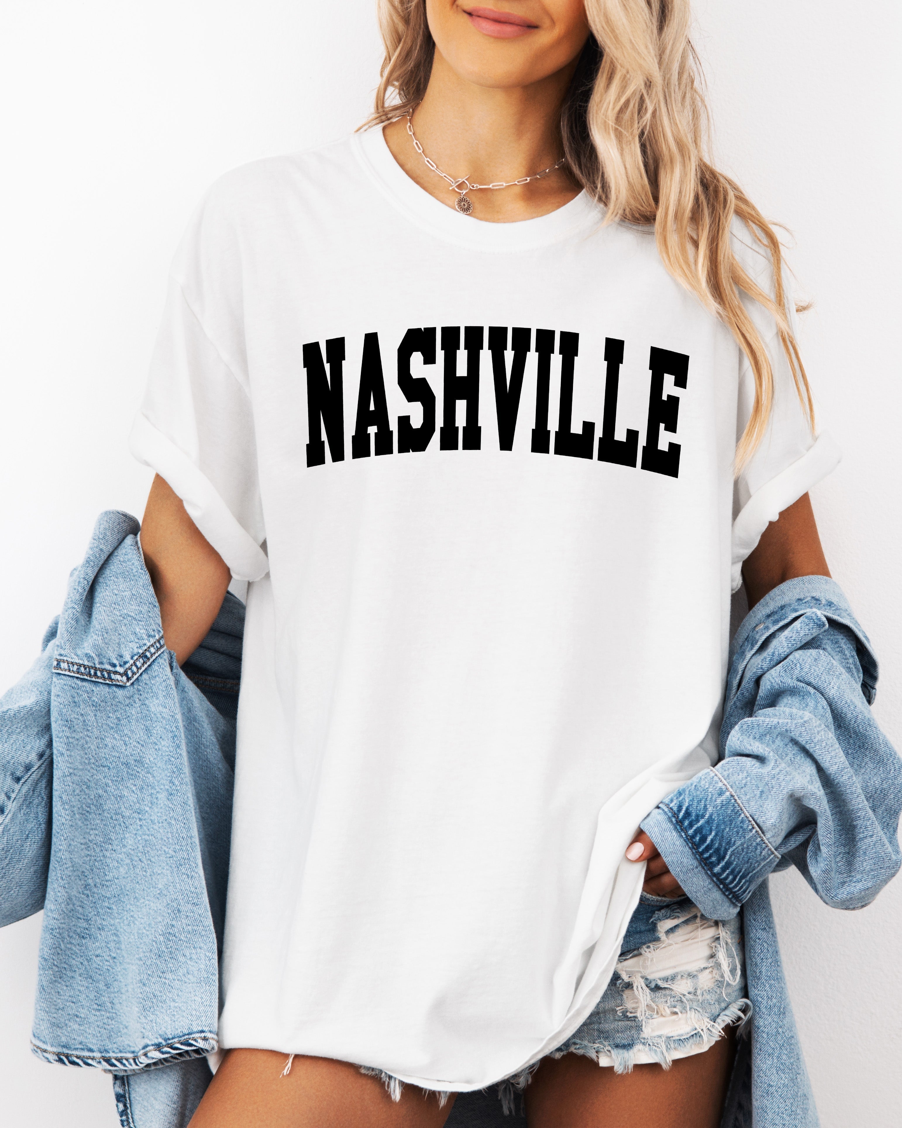 Nashville City Comfort Colors T-Shirt – Garment-Dyed Vintage Travel Graphic Tee