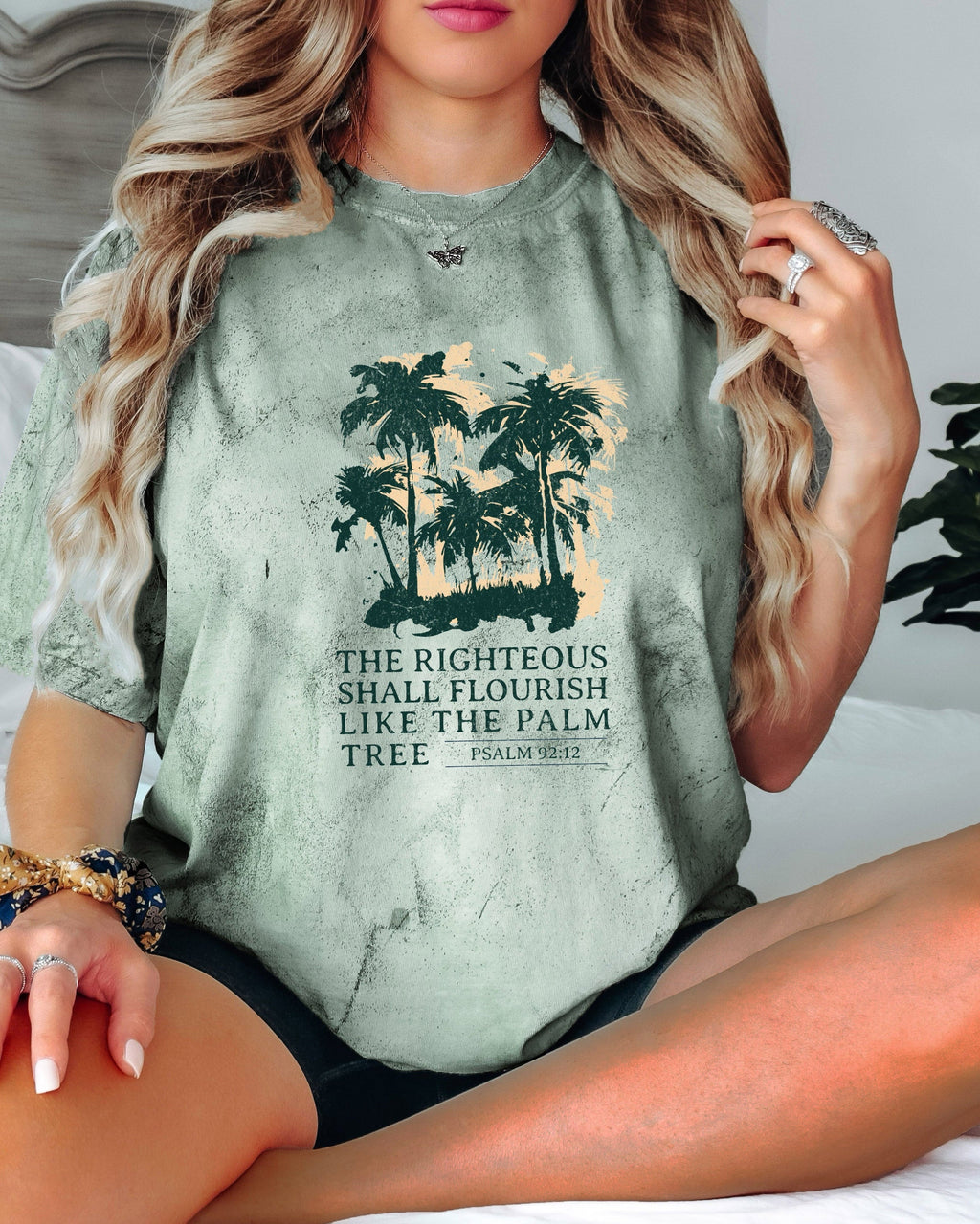 Palm Tree Christian Comfort Colors T Shirt