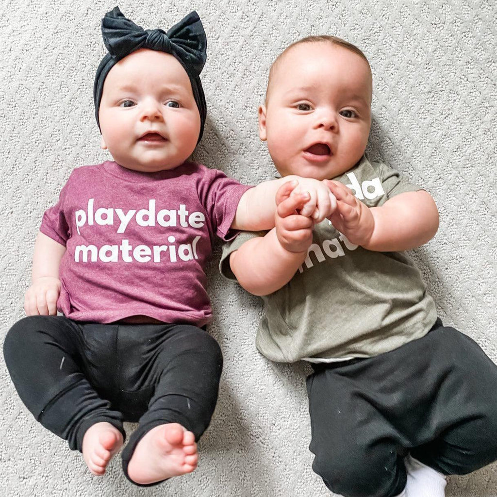 Playdate Material Baby and Toddler T-Shirt