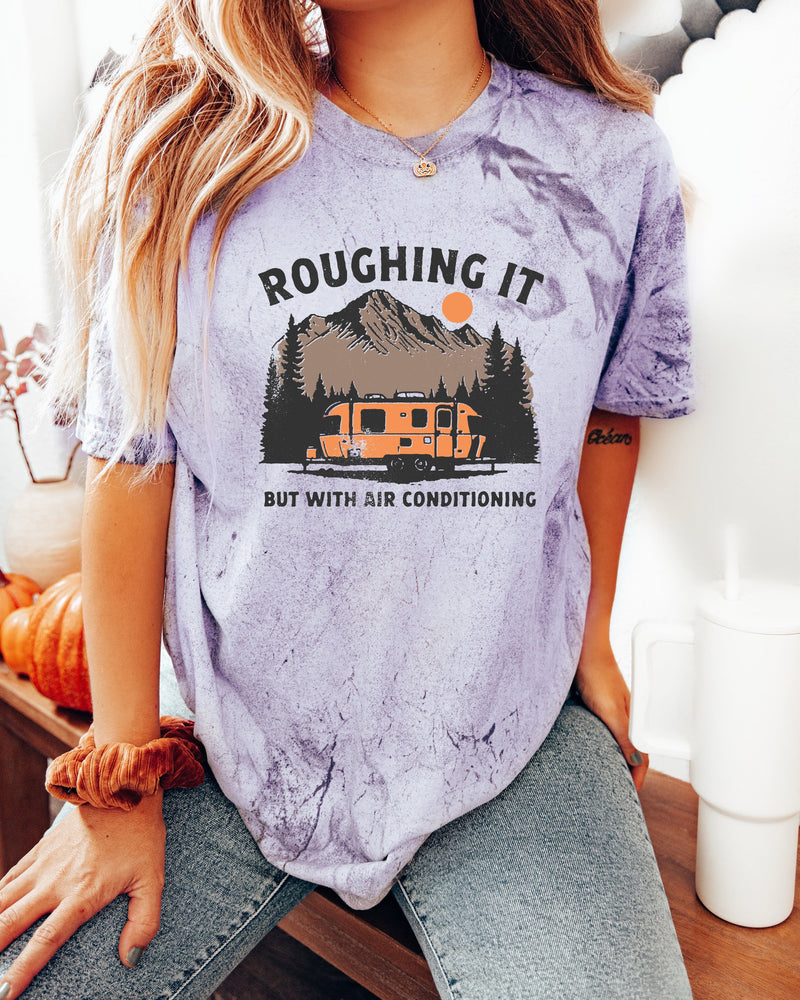 Roughing it Camping Hiking Comfort Colors T Shirt