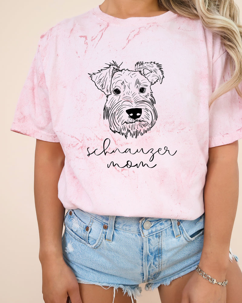 Schnauzer Dog Mom Comfort Colors T Shirt