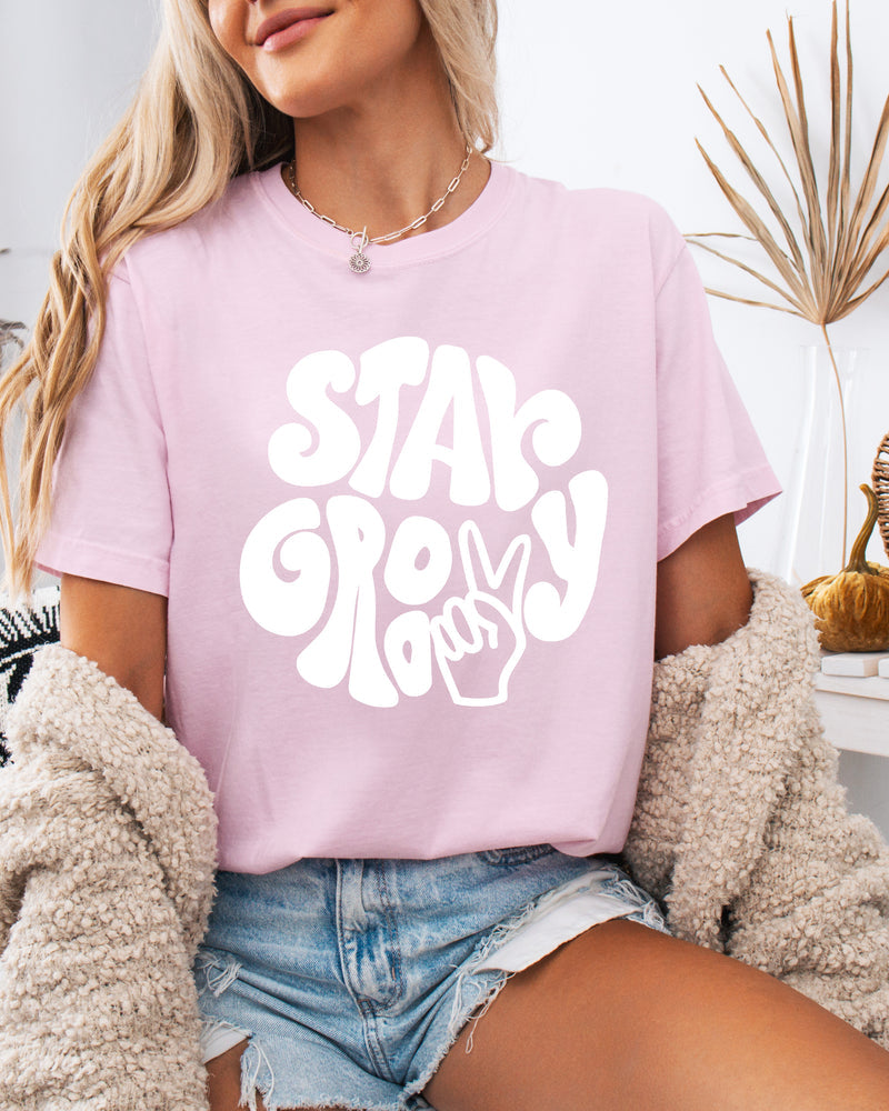 Stay Groovy Inspirational Comfort Colors T Shirt