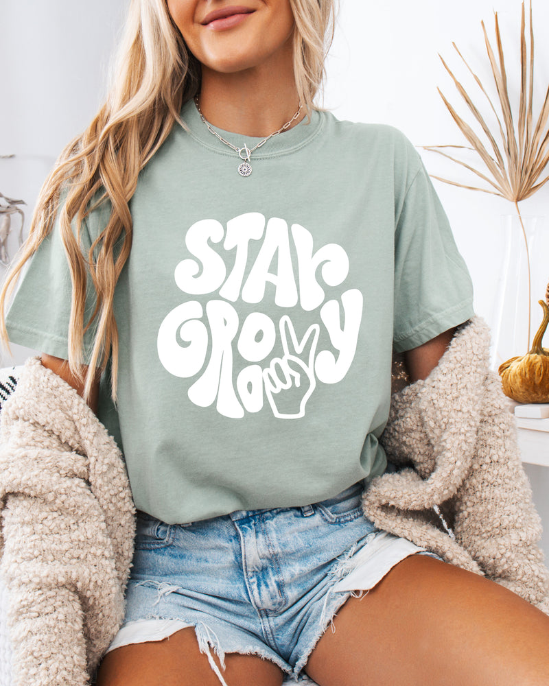 Stay Groovy Inspirational Comfort Colors T Shirt
