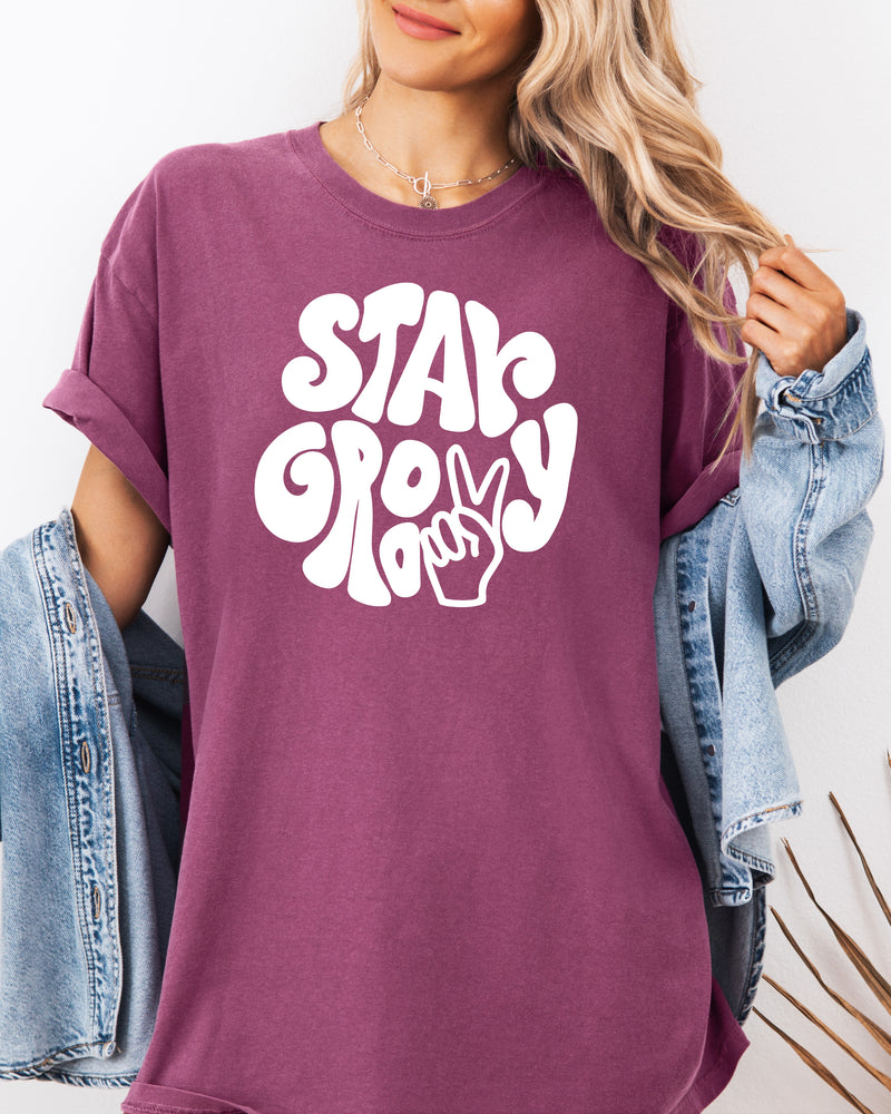Stay Groovy Inspirational Comfort Colors T Shirt