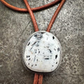White Buffalo Unisex Bolero Tie: Between Two Worlds